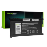 Green Cell - Batteria per portatile (standard) (equivalente a: Dell WDX0R) - polimero di litio - 3400 mAh - 39 Wh - nero - per Dell Inspiron 13 53XX, 15 55XX, 17 57XX; Latitude 13 3379, 3189; Vostro 14 5468, 15 5568